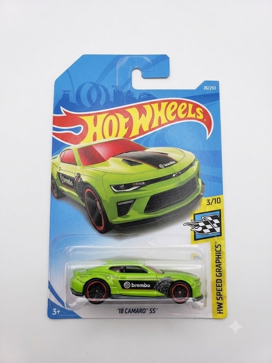 Hot Wheels '18 Camaro SS Lime Green Brembo (HW Speed Graphics 3/10)