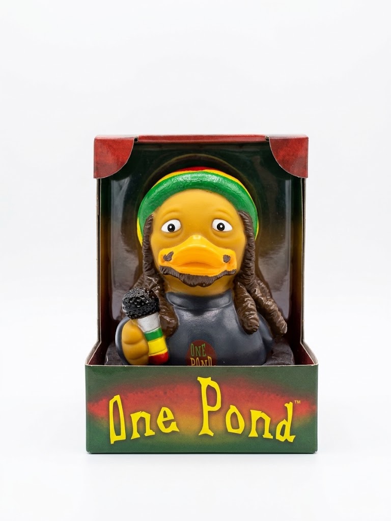 CelebriDucks - "One Pond" Bob Marley Celebrity Parody Rubber Duck