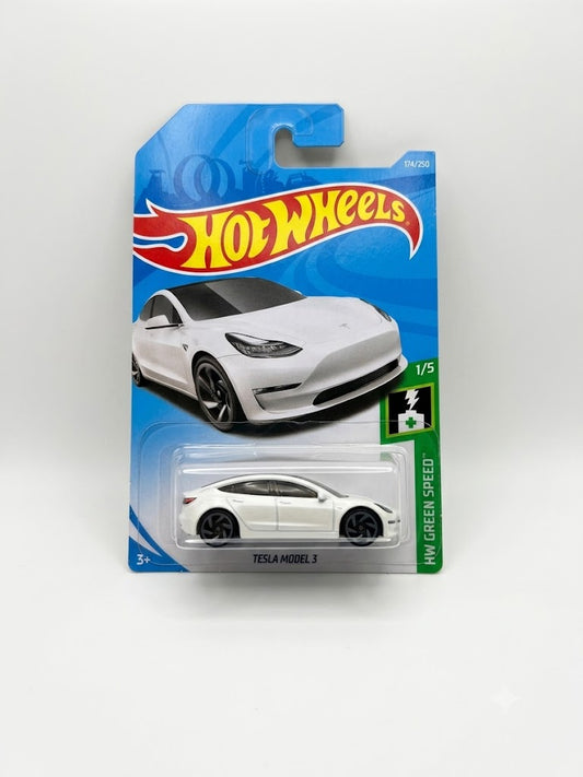 Hot Wheels Tesla Model 3 (#1/5) - Short Card
