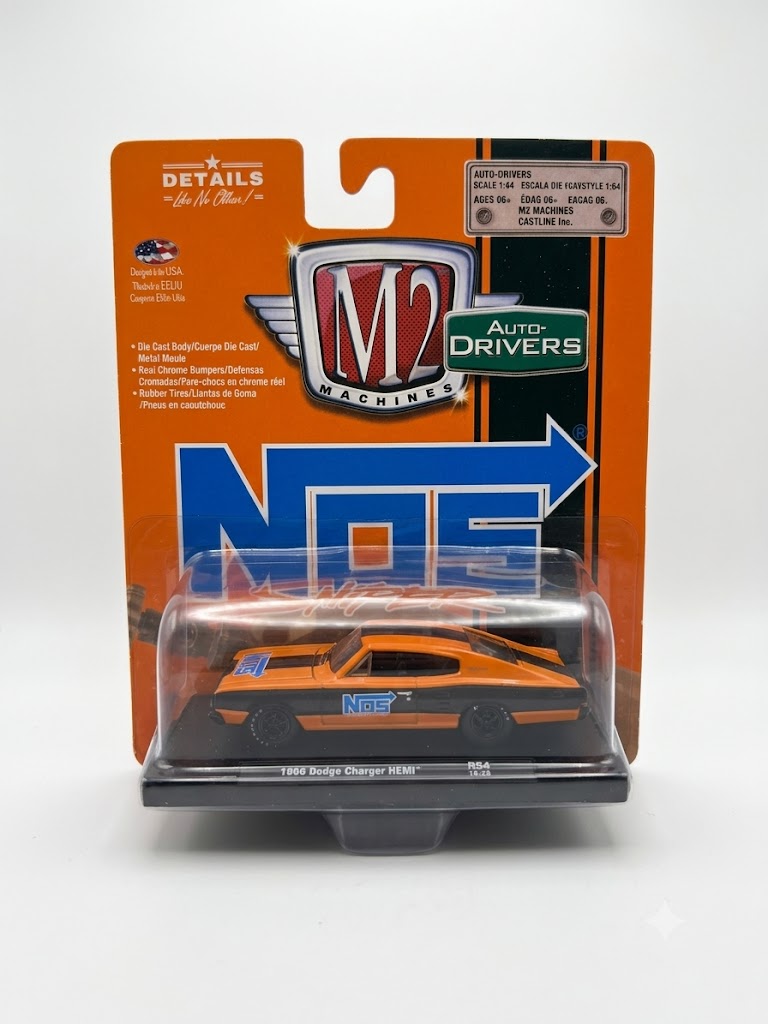 M2 Machines 1966 Dodge Charger HEMI - Auto-Drivers (NOS Livery)
