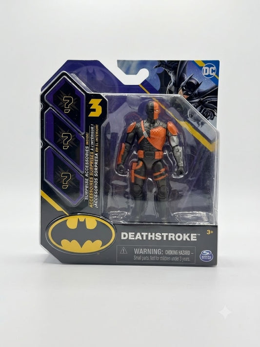 DC Comics Batman 4-inch Deathstroke Action Figure with 3 Mystery Accessories