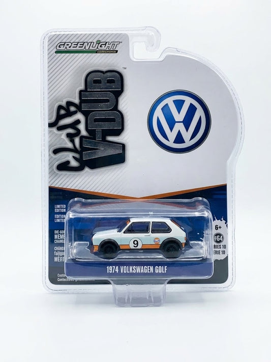 GreenLight 1:64 Club V-Dub Series 10 - Gulf Oil 1974 Volkswagen Golf Mk1