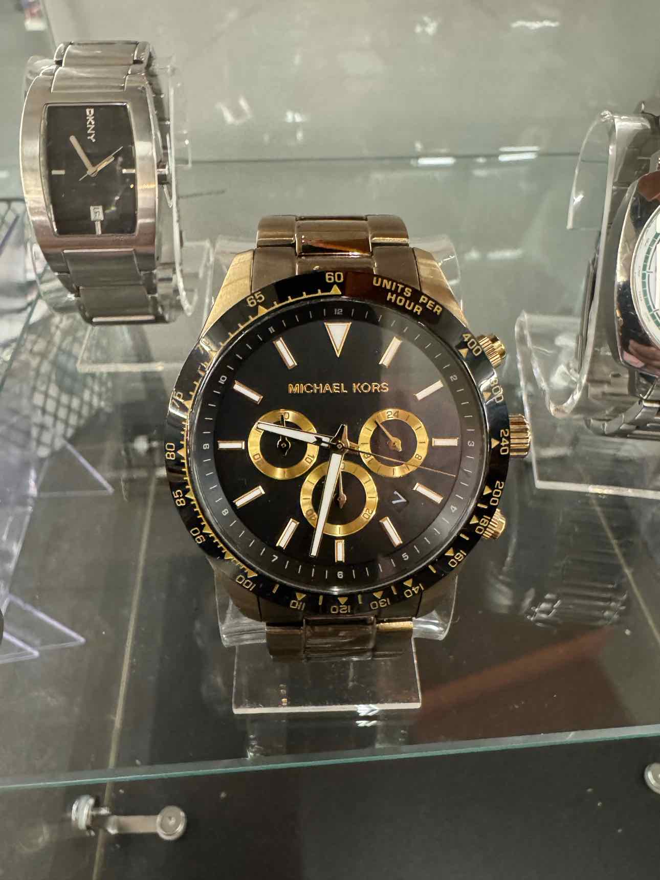 Michael Kors Quartz Dark Gold Chronograph - Black Dial
