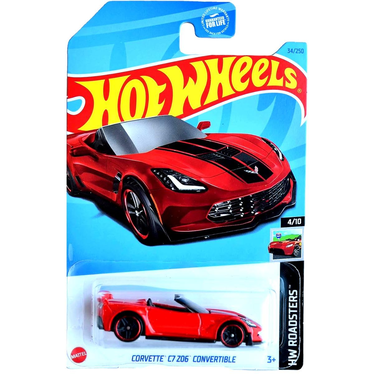 Hot Wheels Corvette C7 Z06 Convertible Red (HW Roadsters 4/10)