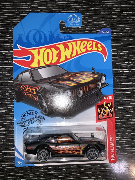 Hot Wheels Custom Ford Maverick Black Flames – HW Flames (142/250)
