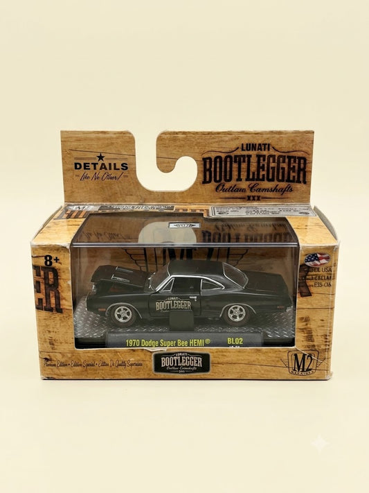 M2 Machines 1:64 Lunati Bootlegger 1970 Dodge Super Bee HEMI (Black / BL02)