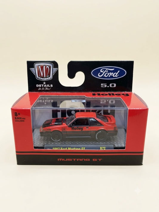 M2 Machines 1:64 Holley 1987 Ford Mustang GT (Red/Black / R72)