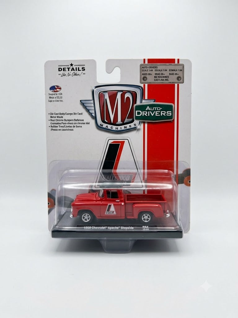 M2 Machines Auto-Drivers 1958 Chevrolet Apache Stepside (Red)
