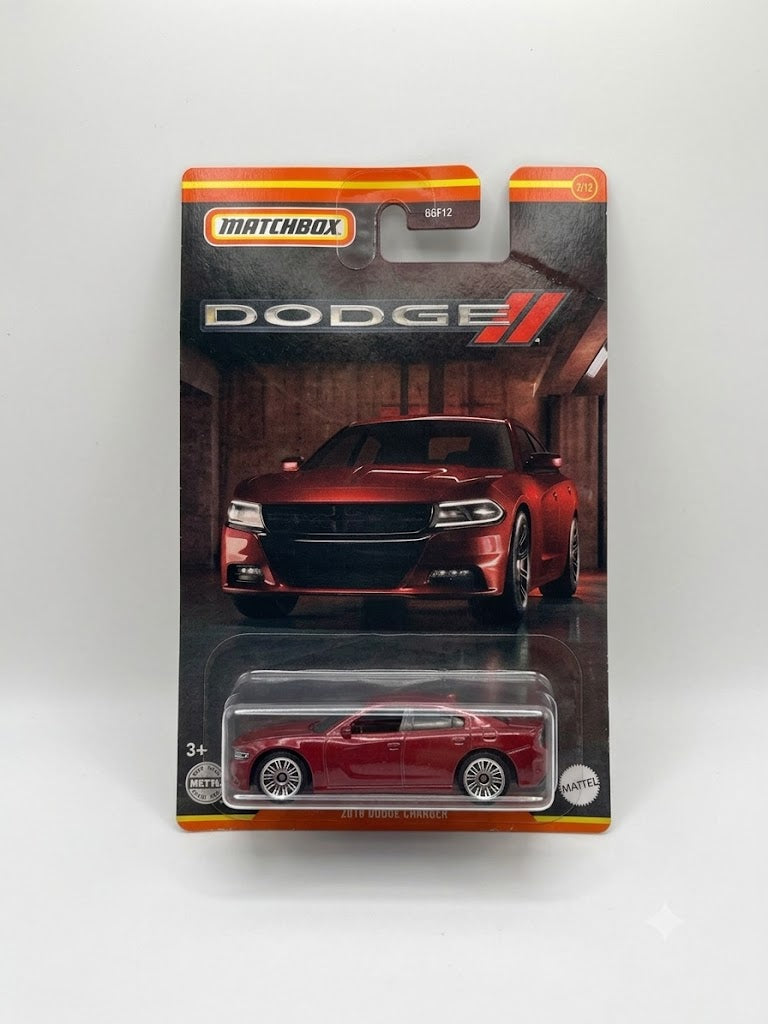 Matchbox 2018 Dodge Charger - Dark Red (2/12)