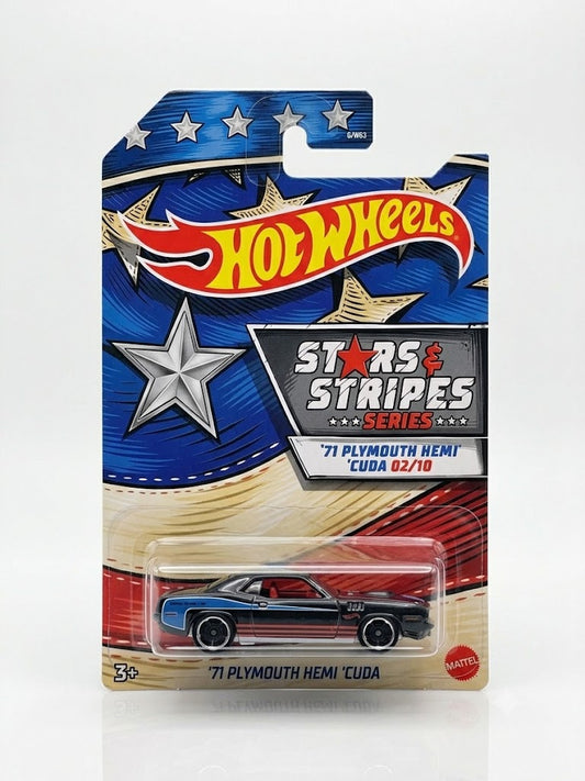Hot Wheels '71 Plymouth Hemi 'Cuda Stars & Stripes Series