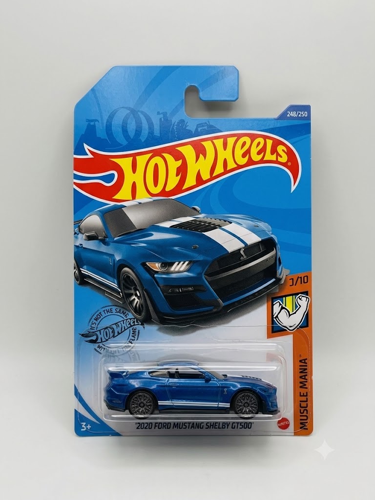 Hot Wheels 2020 Ford Mustang Shelby GT500 - Muscle Mania Blue (3/10)