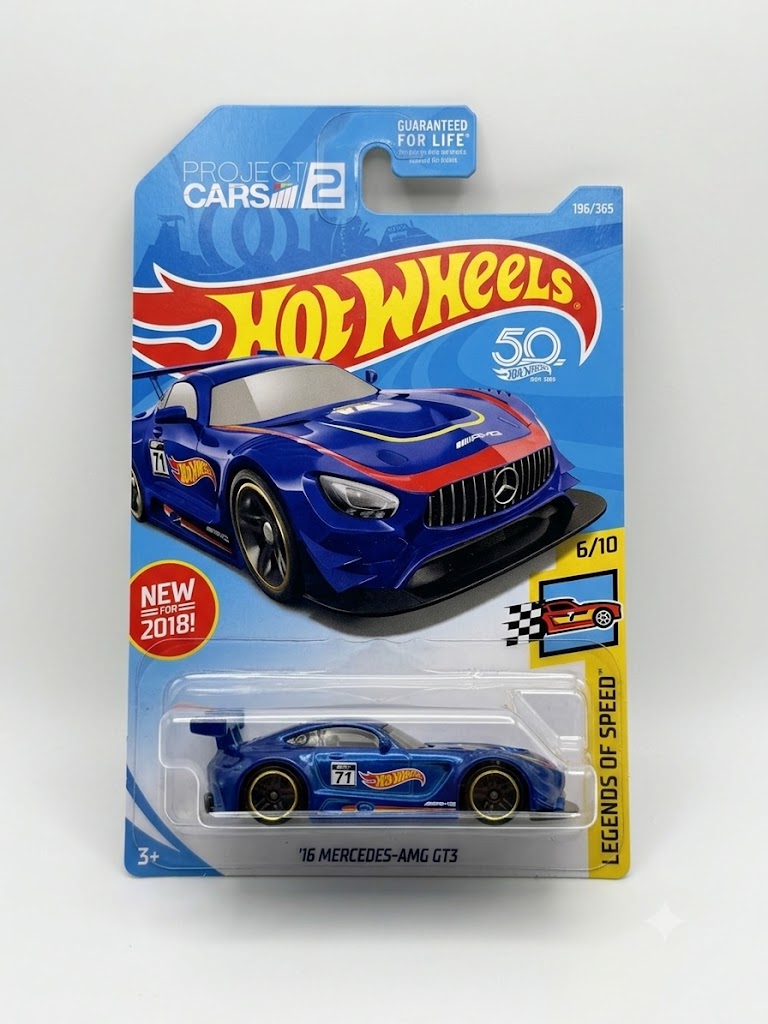 Hot Wheels Legends of Speed '16 Mercedes-AMG GT3 (Blue)