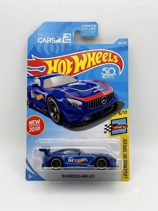 Hot Wheels Legends of Speed '16 Mercedes-AMG GT3 (Blue)