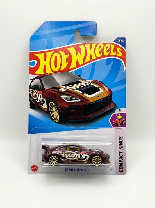 Hot Wheels Compact Kings Toyota GR86 Cup (Metallic Maroon)