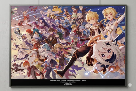 Genshin Impact: Teyvat Anniversary Collector's Poster