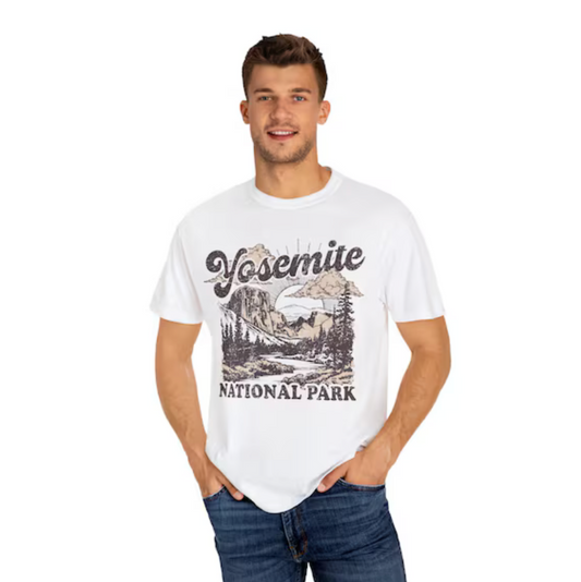 Only & Sons White Yosemite National Park Graphic T-Shirt
