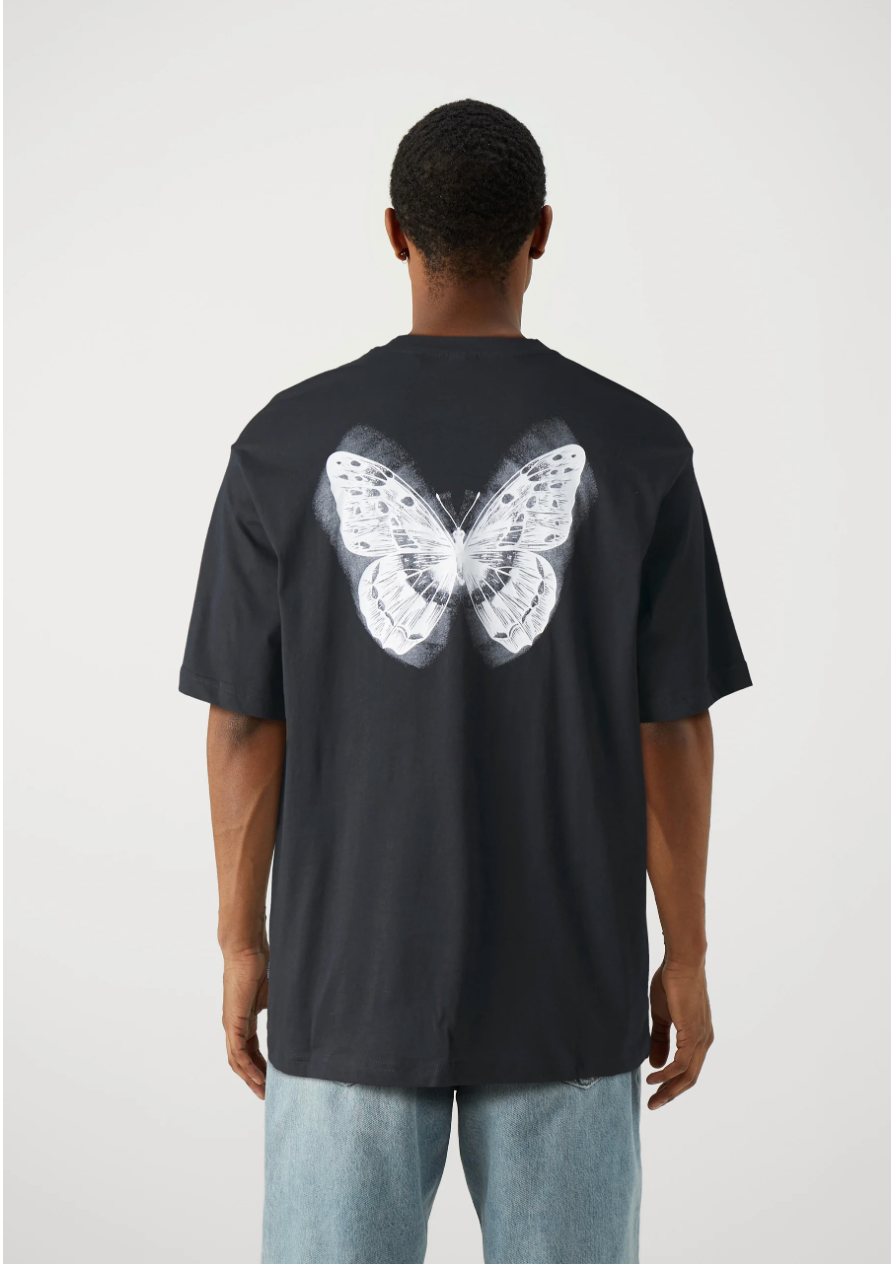 Only & Sons Butterfly Graphic T-Shirt (Black)