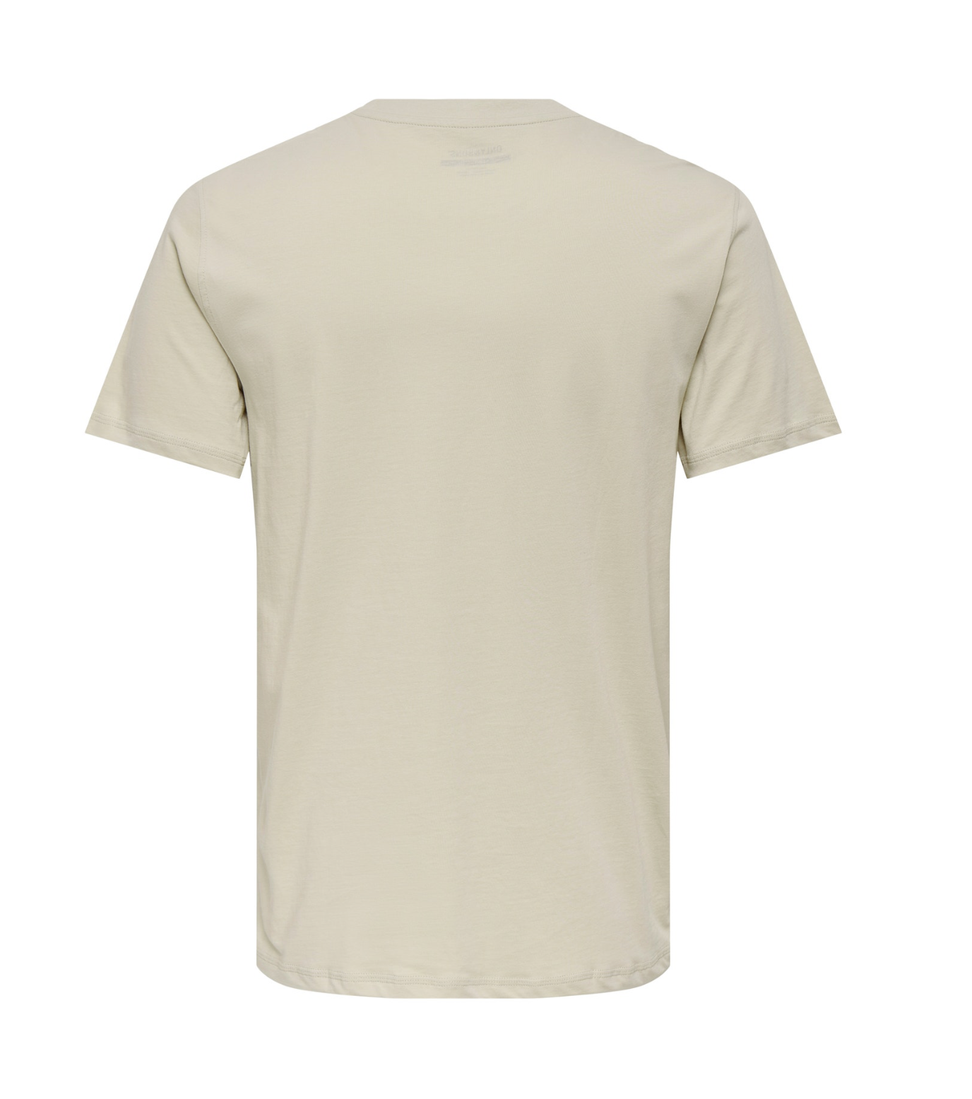 Only & Sons Matt Plain Crew Neck T-Shirt – Beige