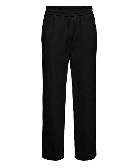 Only & Sons Black Drawstring Pants