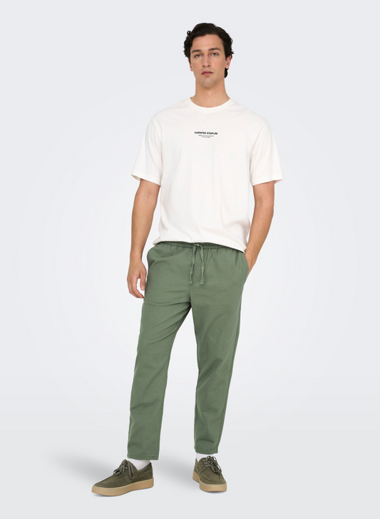 Only & Sons Green Drawstring Pants