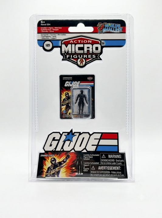 World’s Smallest G.I. Joe Snake Eyes Micro Action Figure (#121)