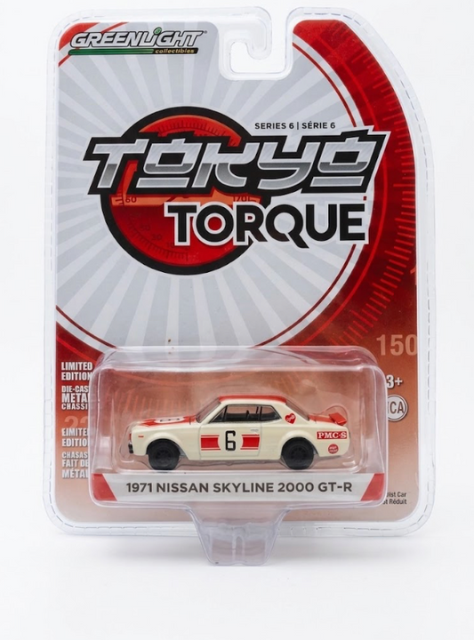 GreenLight Tokyo Torque 1971 Nissan Skyline 2000 GT-R #6 (Series 6)