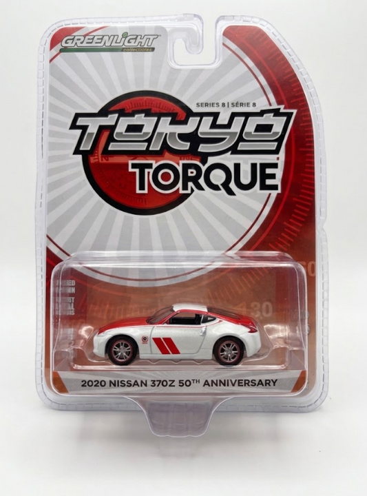 GreenLight Tokyo Torque 2020 Nissan 370Z 50th Anniversary White / Red (Series 8)