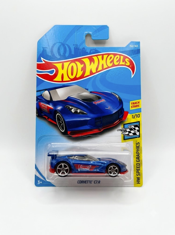 Hot Wheels Corvette C7.R Metallic Blue Valvoline (HW Speed Graphics 1/10)
