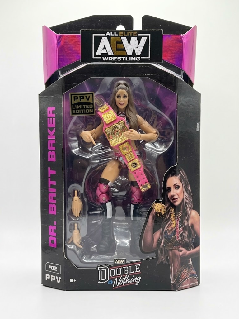 Jazwares AEW Double or Nothing PPV Limited Edition - Dr. Britt Baker D.M.D. Action Figure (#02 PPV / 6-Inch)