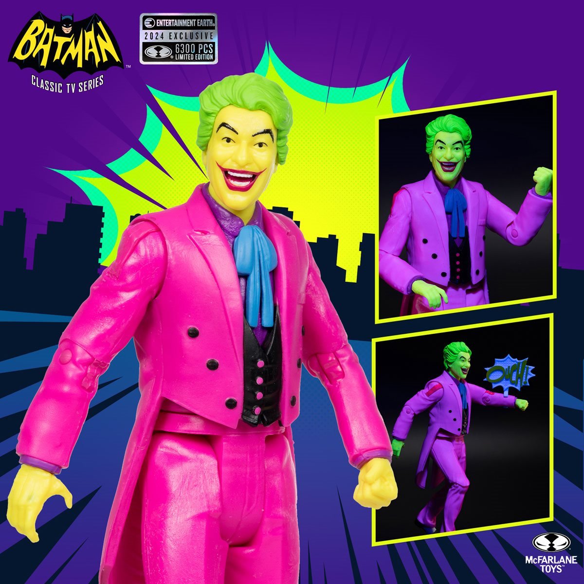 DC Multiverse The Joker (Gold Label - Black Light - Batman: Classic TV Series) - exclusive