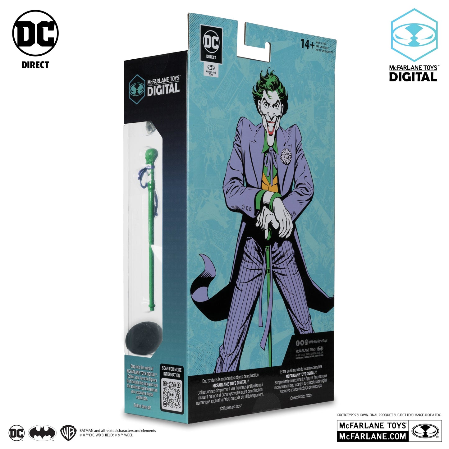 DC Comics The Joker (Silver Age) 7" Action Figure  Chase / Platinum