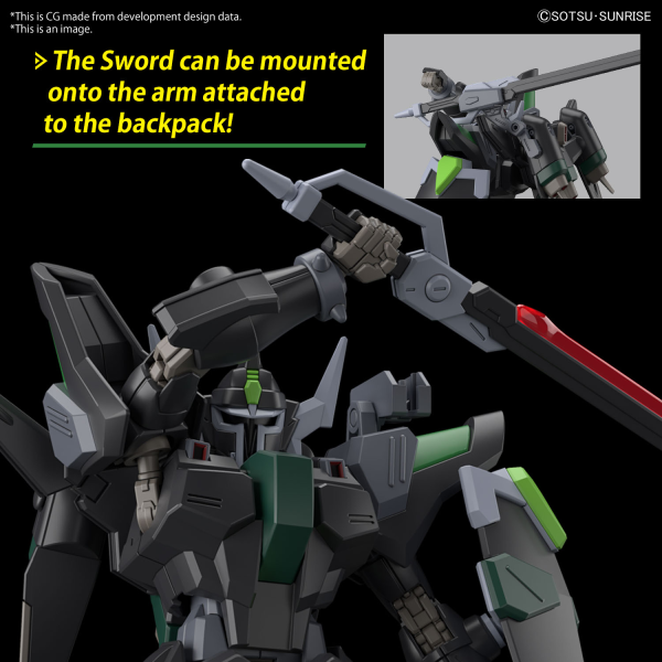 BANDAI HG 1/144 BLACK KNIGHT SQUAD Rud-ro.A