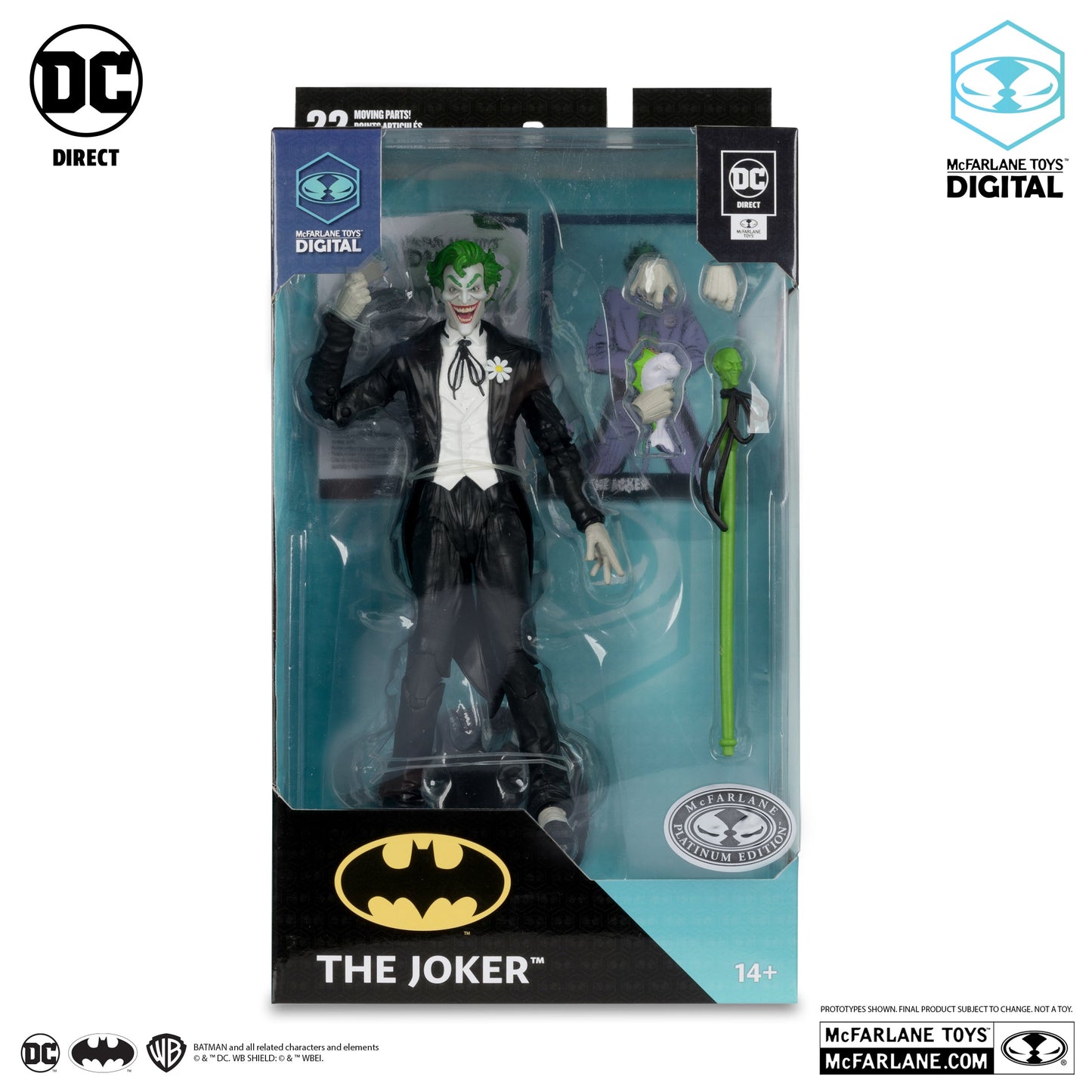 DC Comics The Joker (Silver Age) 7" Action Figure  Chase / Platinum
