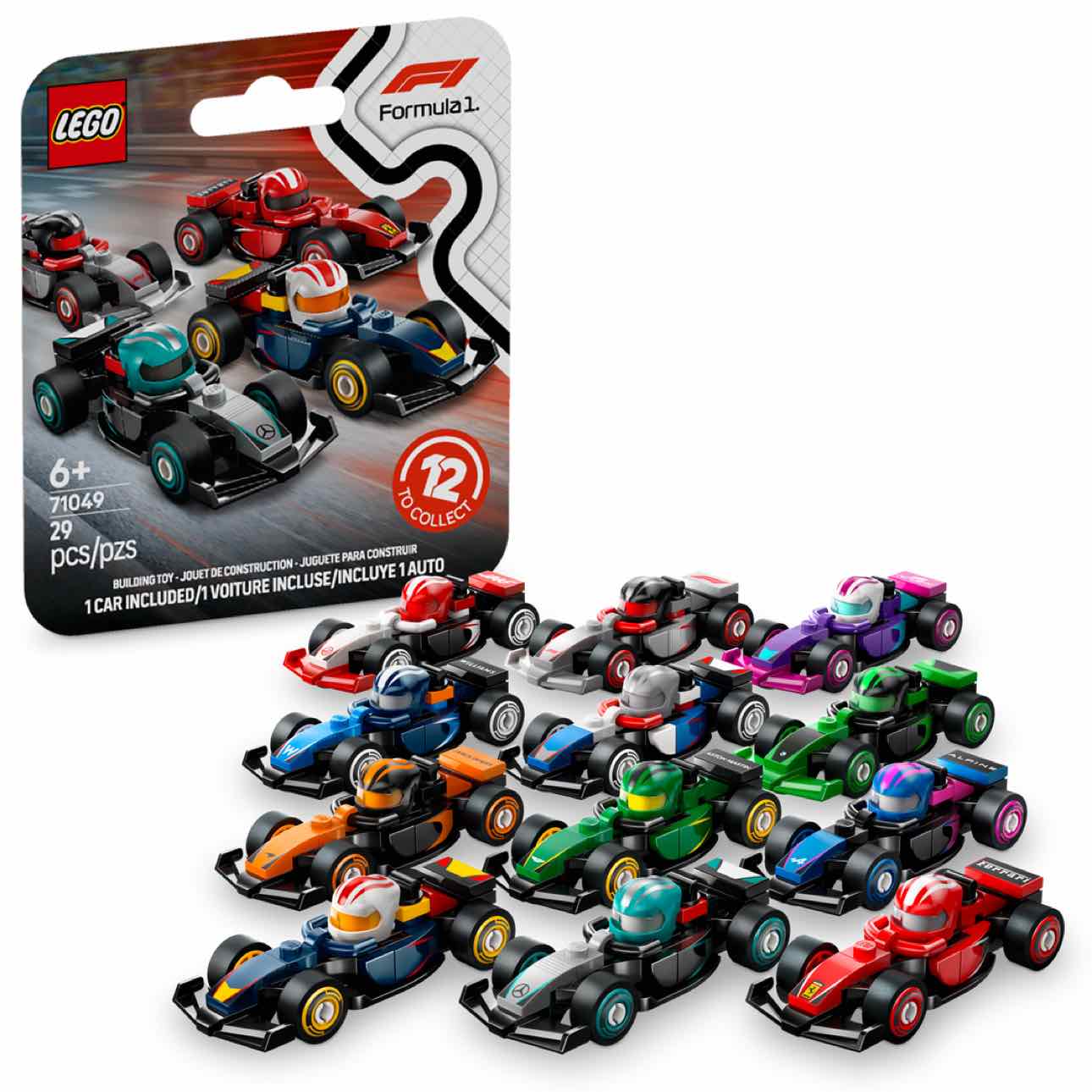 LEGO MINIFIGURES / F1 RACE CARS