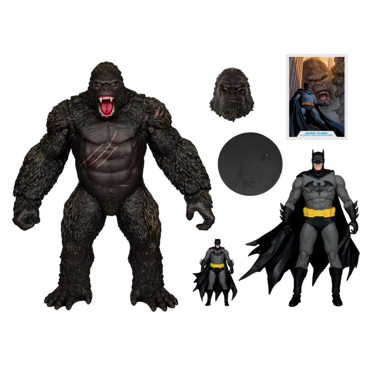 Justice League vs. Godzilla vs. Kong DC Multiverse Batman vs. Kong Action Figure Two-Pack
