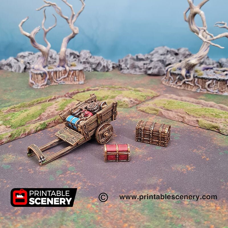 Traveller's Camp 2 - Shadowfey Wilds, DnD 5E, Pathfinder 2E 15mm, 28mm, 32mm, wargaming terrain, scatter scenery, D&D bolt action