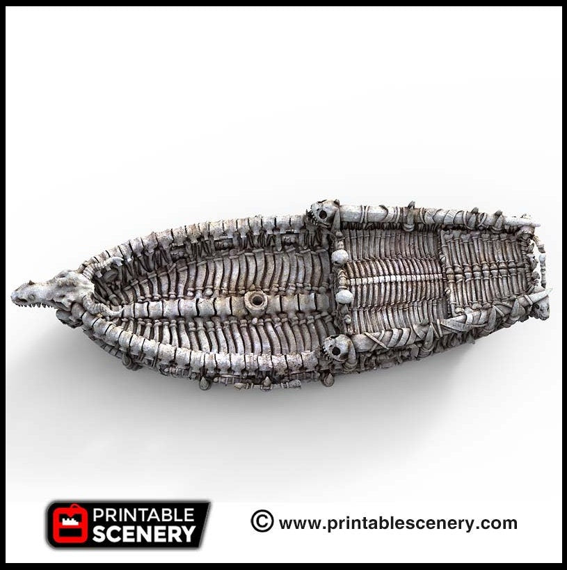 The Undead Sloop - The Lost Ships, DnD 5E, Pathfinder 2E 15mm 28mm 32mm, wargaming terrain, scatter scenery D&D age of sail pirate