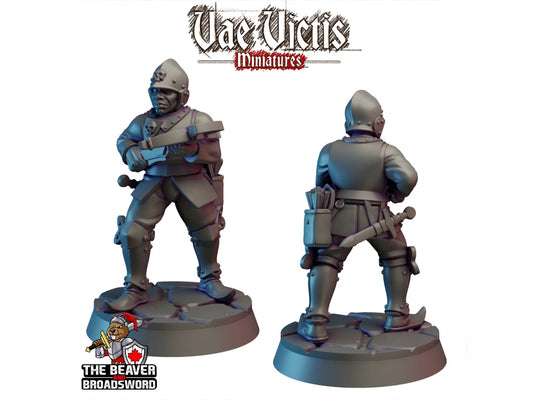 City Watch Guardsman 5 dnd mini - Vae Victis | Fighter | Paladin | Human  | Male | Guard | Knight | Pathfinder, TTRPG, Wargaming, Frostgrave