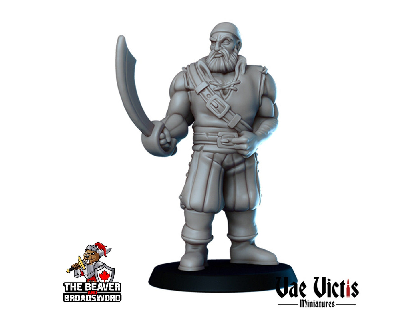 Human Pirate dnd mini - Vae Victis | Townsfolk | Sailor | Seaman | Male | Fighter | Ranger | City | Villager |  Wargaming | Pathfinder