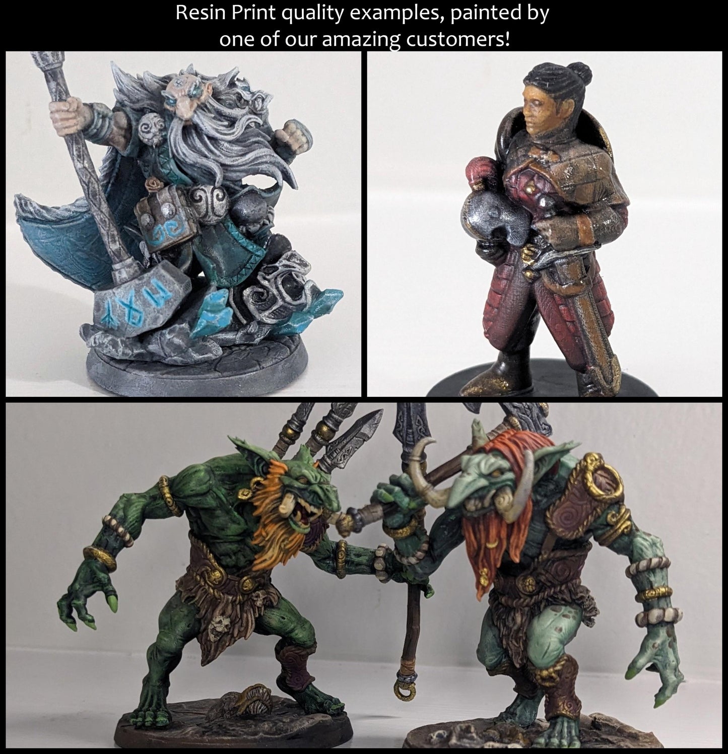 Giant Svart Troll large premium miniature - High Quality Resin Printed 28mm 32mm Tabletop Miniature, Tough, Durable, Figurine and Diorama