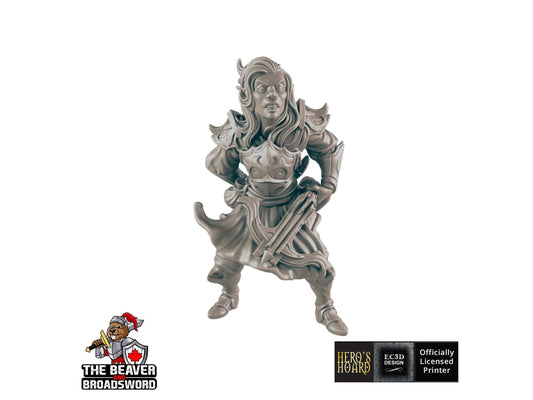 Dark Elf 1 | DnD Miniature, Premium Resin, Durable and Tough for your TTRPG and Wargaming! 32mm, 28mm, Female, Drow, Ranger, Sniper