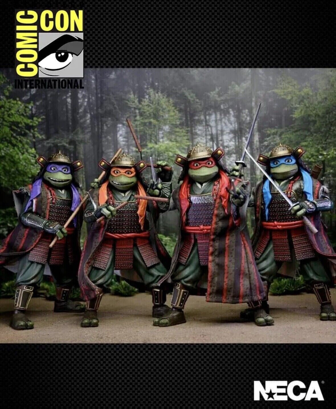 Teenage Mutant Ninja Turtles 3 - Action Figures - Samurai Turtles 4 Pack