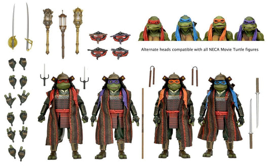 Teenage Mutant Ninja Turtles 3 - Action Figures - Samurai Turtles 4 Pack