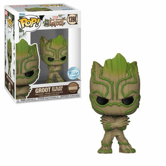 Funko Marvel 85 Years Old Groot as Black Panther Pop!