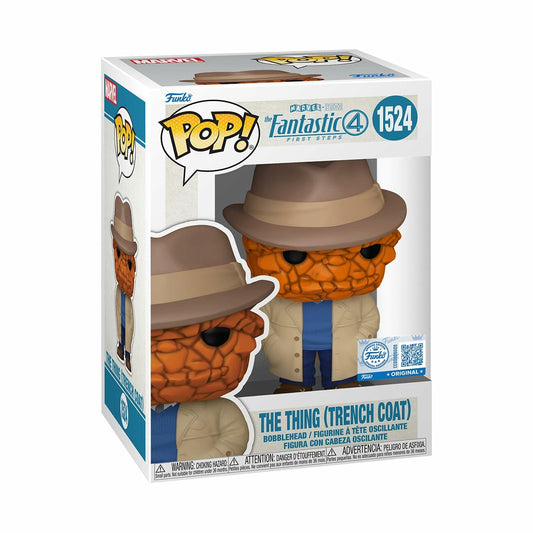 Funko Pop! Marvel: Fantastic Four (2025)- The Thing (Trench Coat) - Amazon Exclusive - Collectible Vinyl Figure - Gift Idea - Official Merchandise - Toys for Kids and Adults