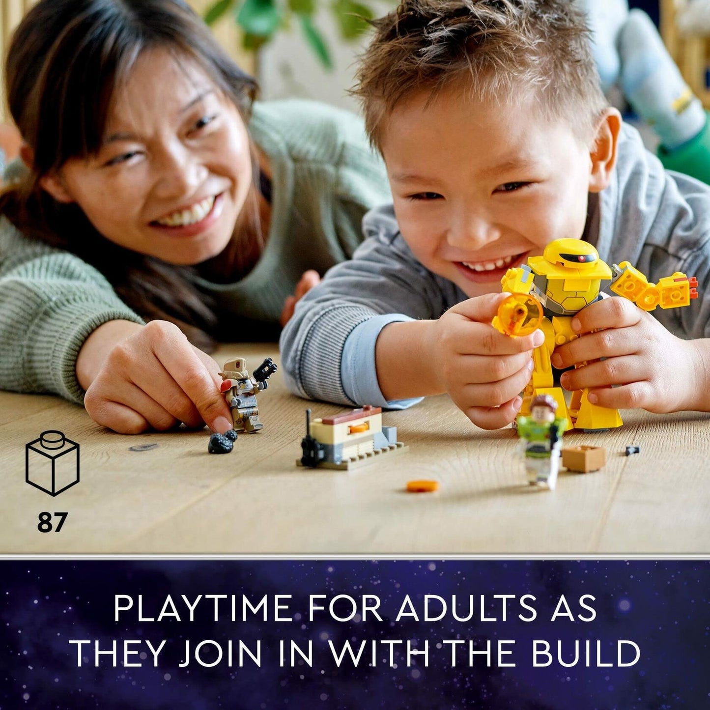 LEGO Disney and Pixar’s Lightyear Zyclops Chase 76830, Space Robot Building Toy for Kids 4 Plus Year Old with Mech Action Figure and Buzz Minifigure