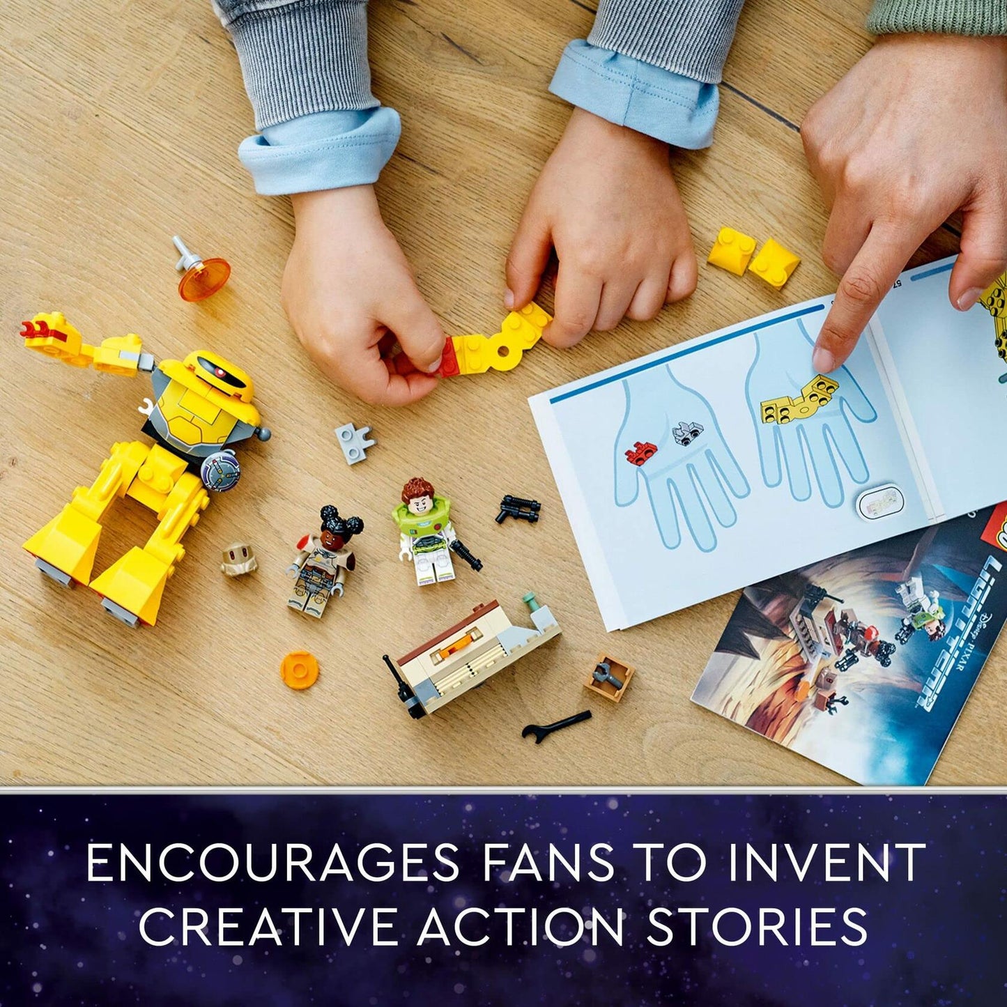 LEGO Disney and Pixar’s Lightyear Zyclops Chase 76830, Space Robot Building Toy for Kids 4 Plus Year Old with Mech Action Figure and Buzz Minifigure