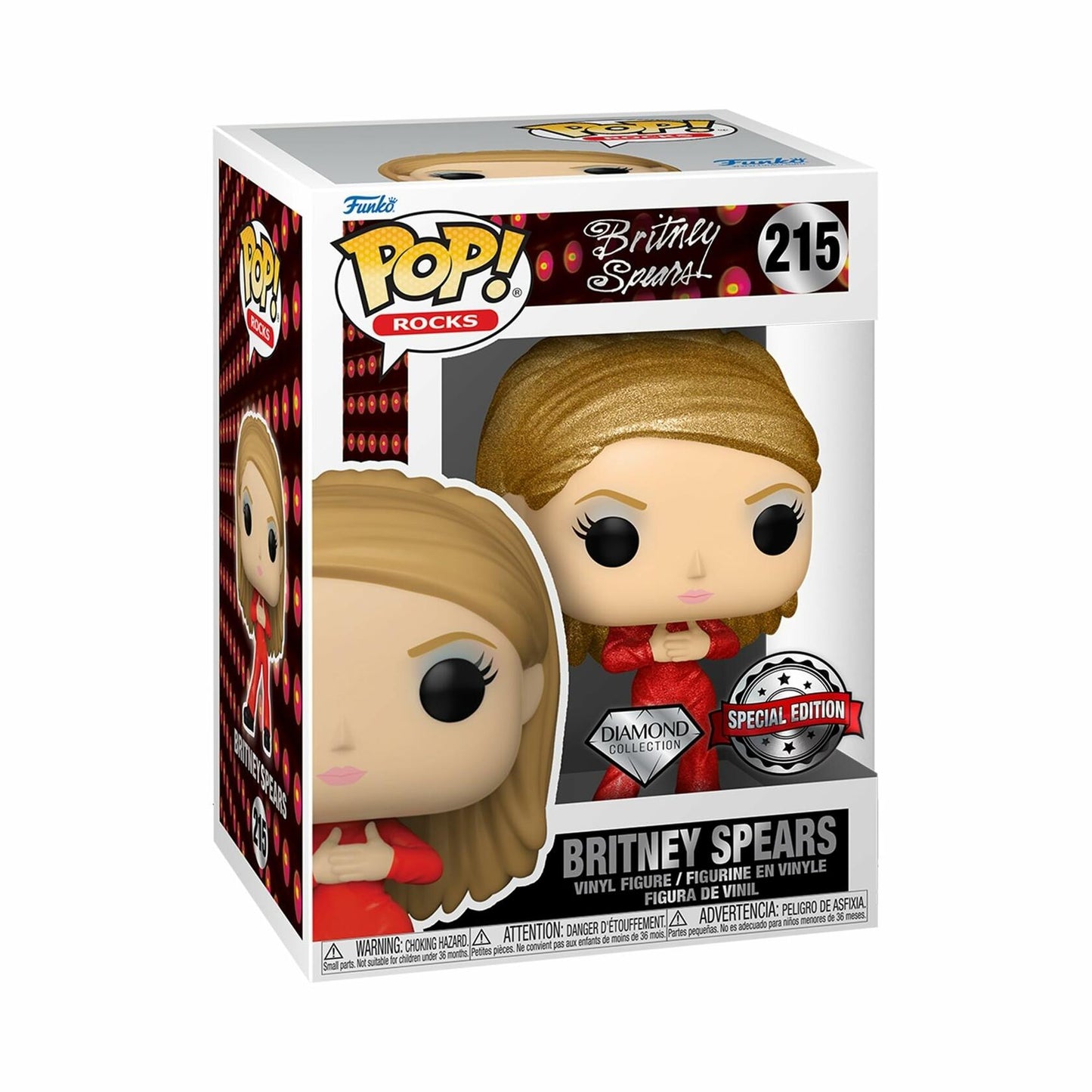Funko Pop! Rocks: Britney Spears - Catsuit Britney - Diamond Glitter - Collectible Vinyl Figure - Gift Idea - Official Merchandise - Toys for Children and Adults - Music Fans