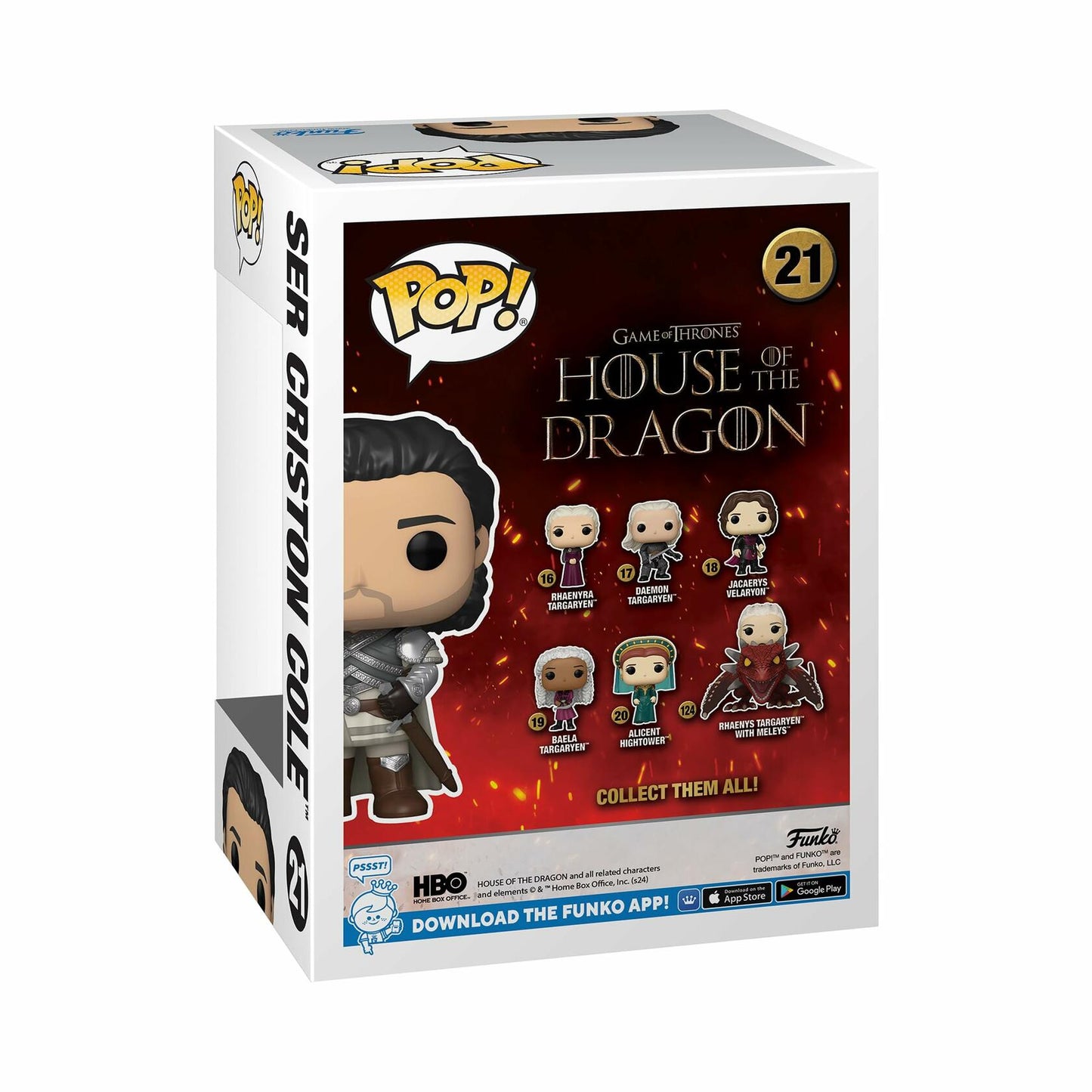 Funko Pop! TV: House of The Dragon - Ser Criston Cole - Amazon Exclusive - Vinyl Collectible Figure - Gift Idea - Official Merchandise - Toy for Children and Adults - TV Fans