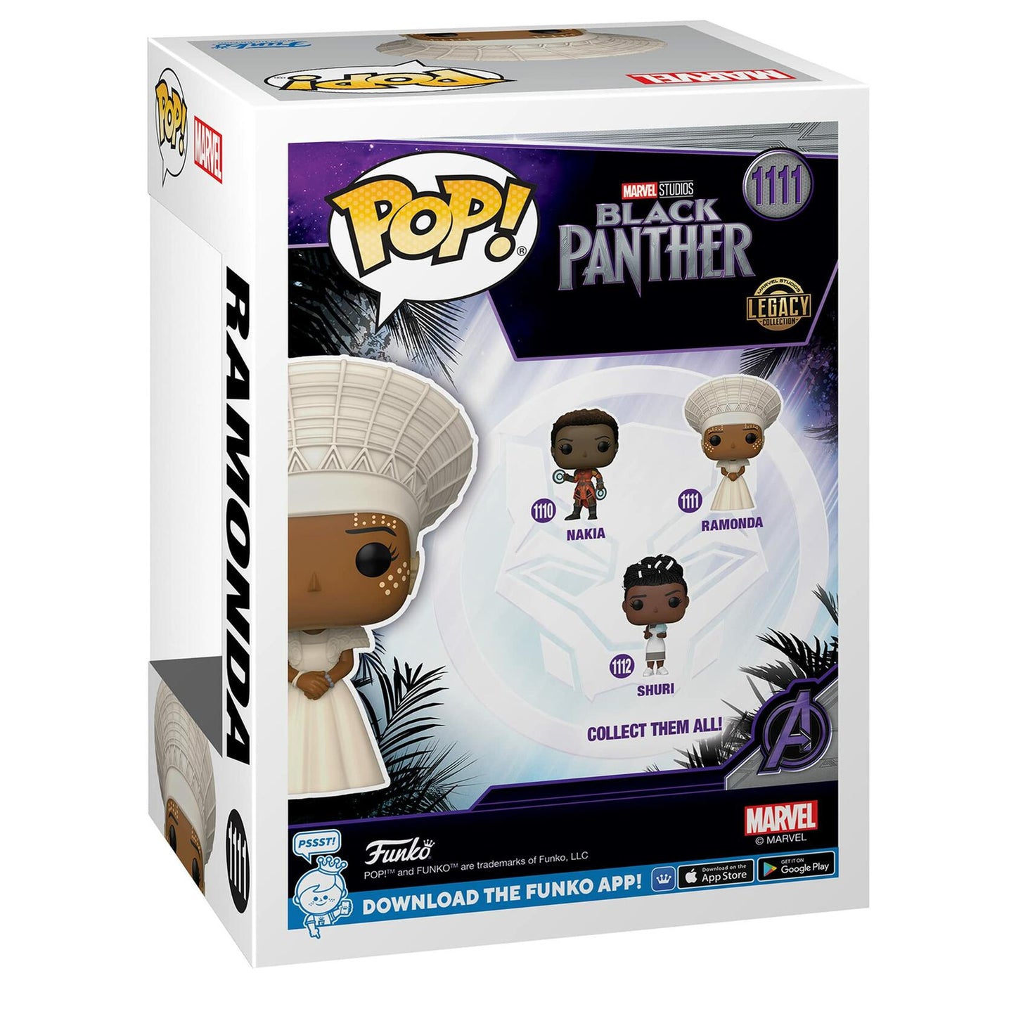 Funko Pop Black Panther Ramonda Legacy Collection Box Protector Include